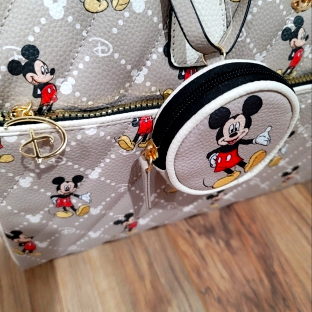 NWT Disney Mickey Mouse Monogram Weekender - Picture 4 of 11